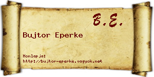 Bujtor Eperke névjegykártya